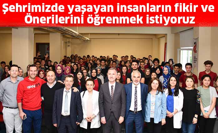 Şehrimizde yaşayan insanların fikir ve  önerilerini öğrenmek istiyoruz