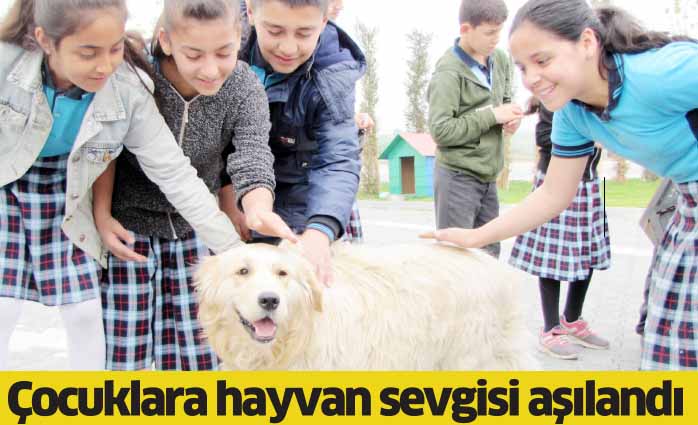 Çocuklara hayvan sevgisi aşılandı