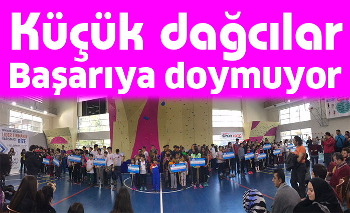 Küçük dağcılar başarıya doymuyor