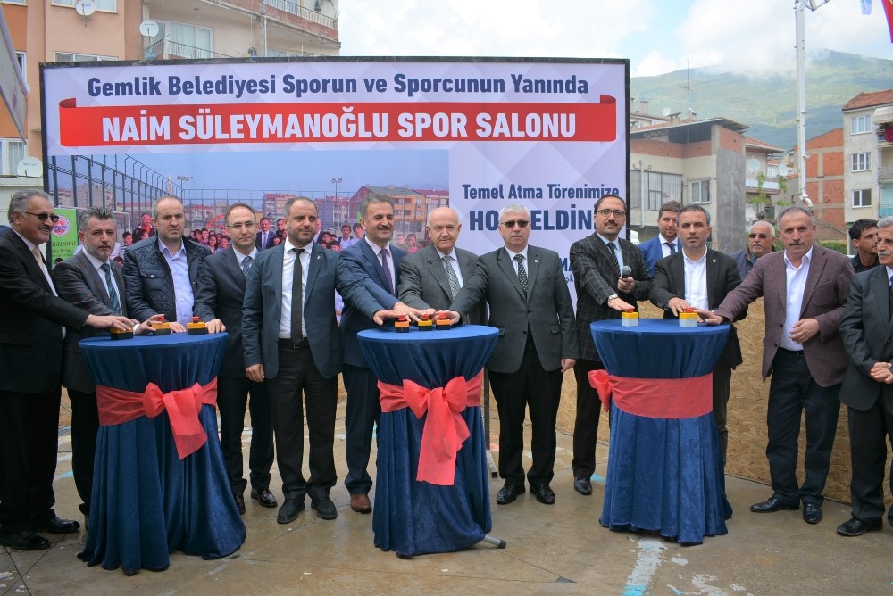 Naim Süleymanoğlu Spor Salonunun Temeli Atıldı