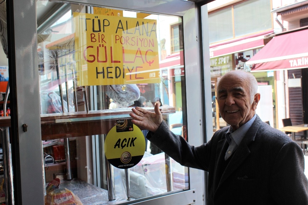 (Özel Haber) – Tüp Alana Güllaç Hediye