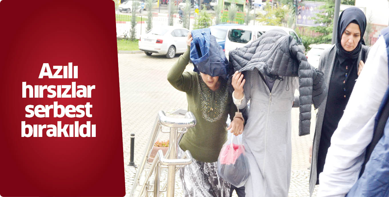 Azılı hırsızlar serbest bırakıldı