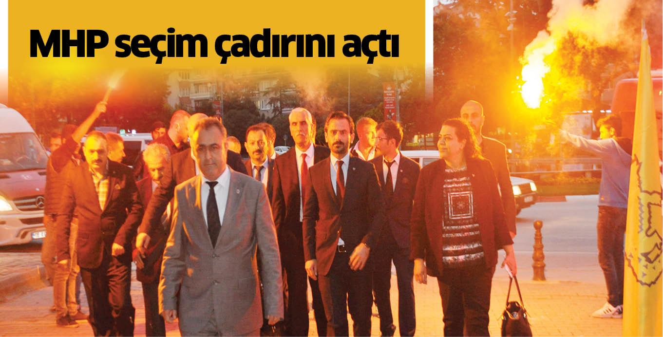 MHP seçim çadırını açtı