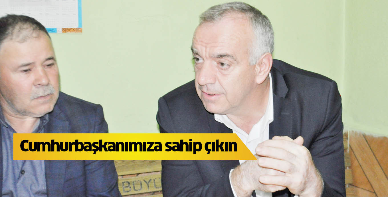 Cumhurbaşkanımıza sahip çıkın