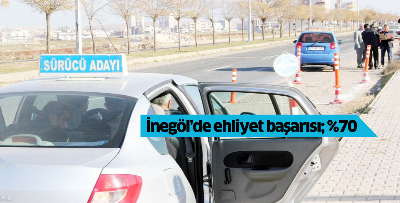 İnegöl’de ehliyet başarısı; %70