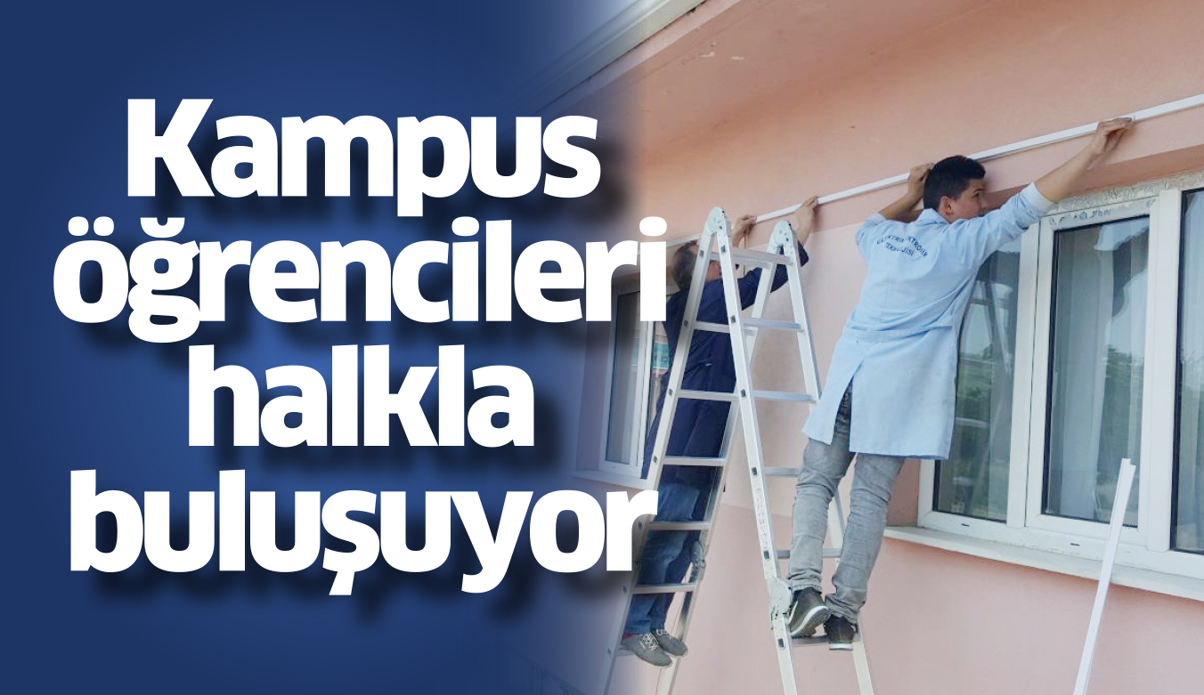 Kampus öğrencileri halkla buluşuyor