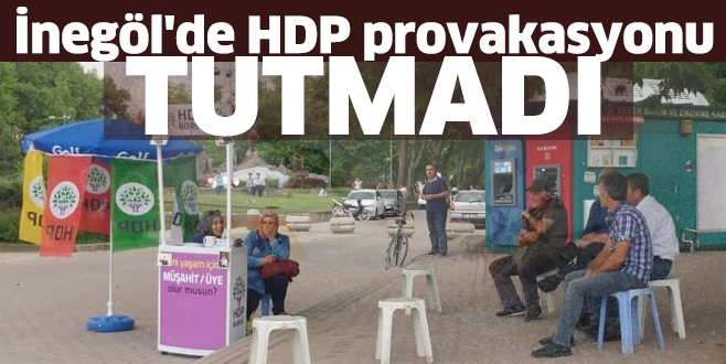 İnegöl’de HDP provakasyonu tutmadı