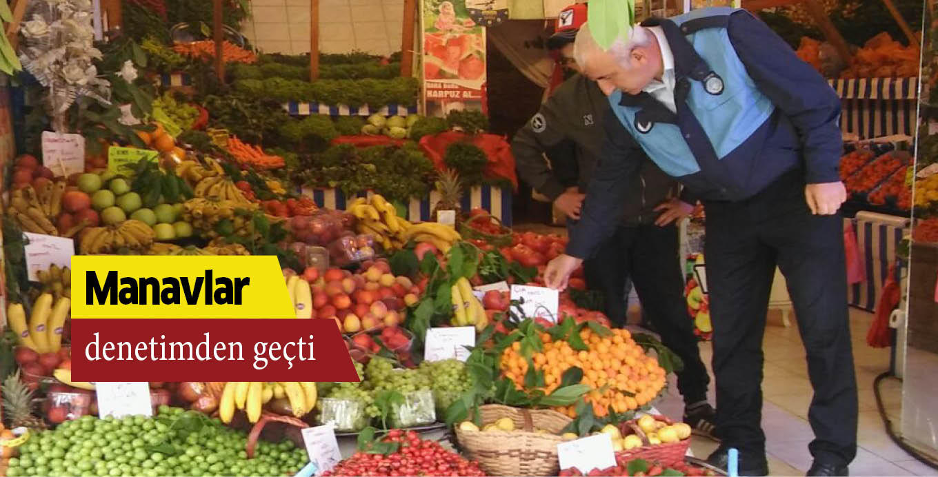 Manavlar denetimden geçti