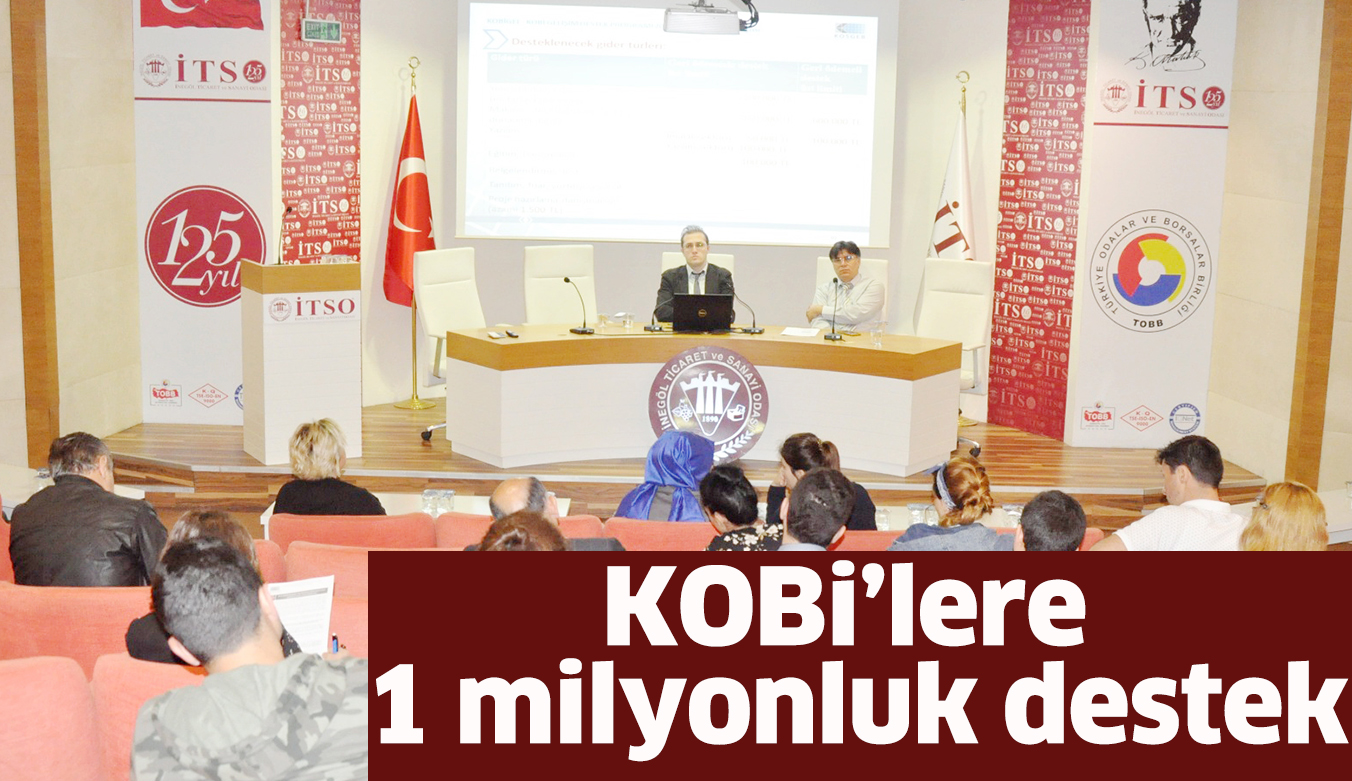 KOBi’lere 1 milyonluk destek
