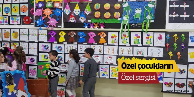 Özel çocukların özel sergisi