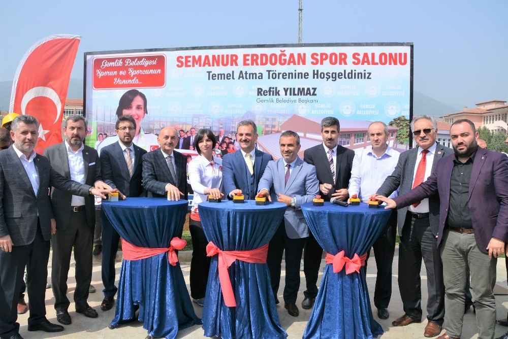 Semanur Erdoğan Spor Salonunun Temeli Atıldı