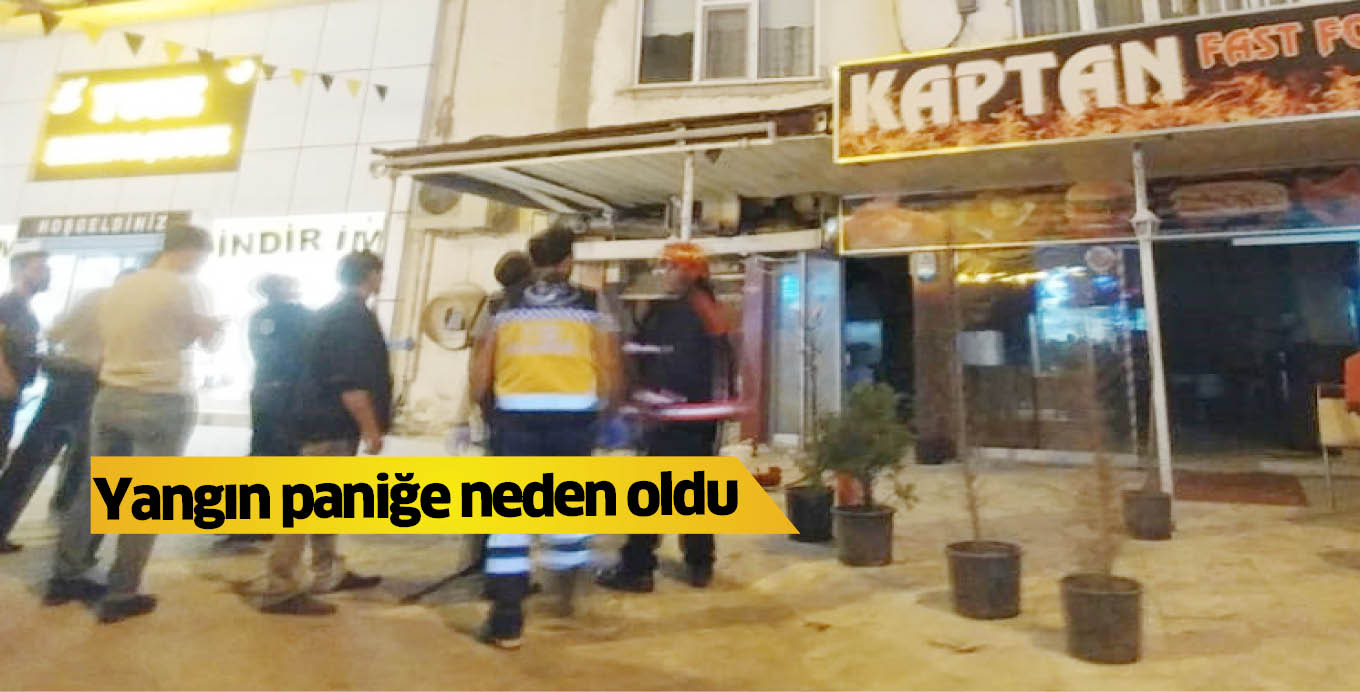 Yangın paniğe neden oldu