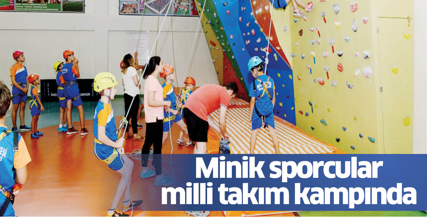 Minik sporcular milli takım kampında