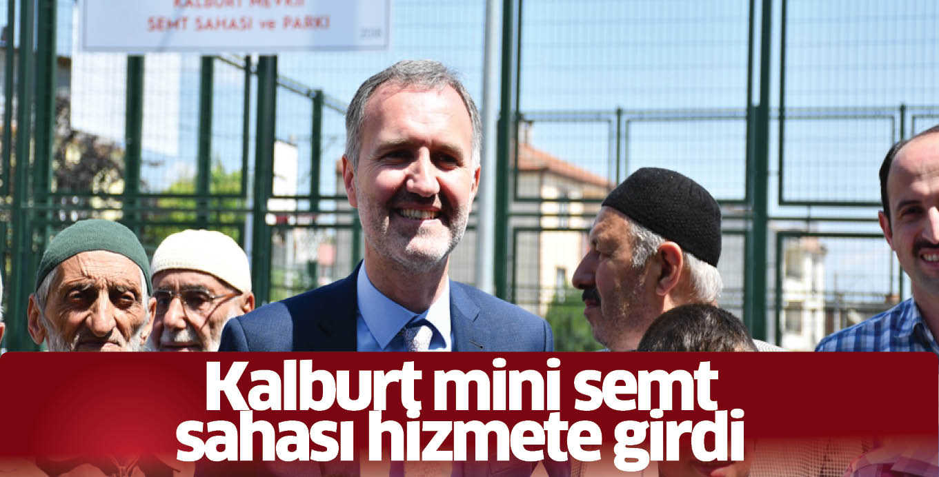 Kalburt mini semt sahası hizmete girdi