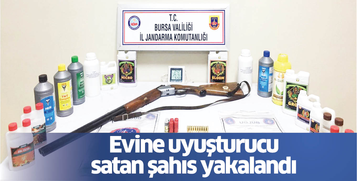 Evine uyuşturucu satan şahıs yakalandı