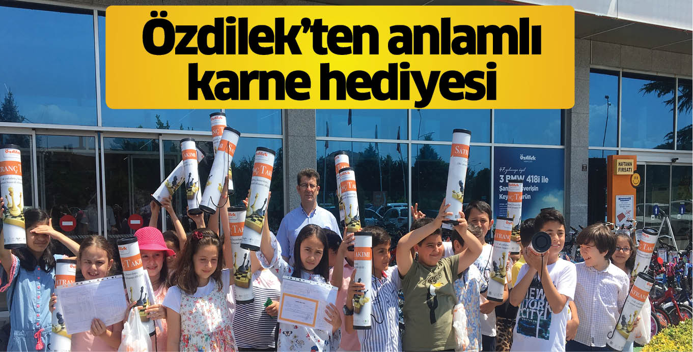 Özdilek’ten anlamlı karne hediyesi