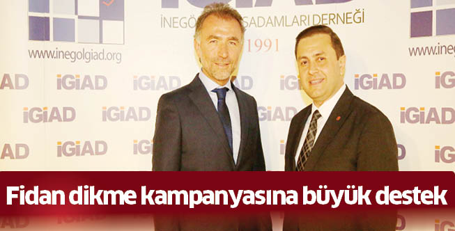 Fidan dikme kampanyasına büyük destek