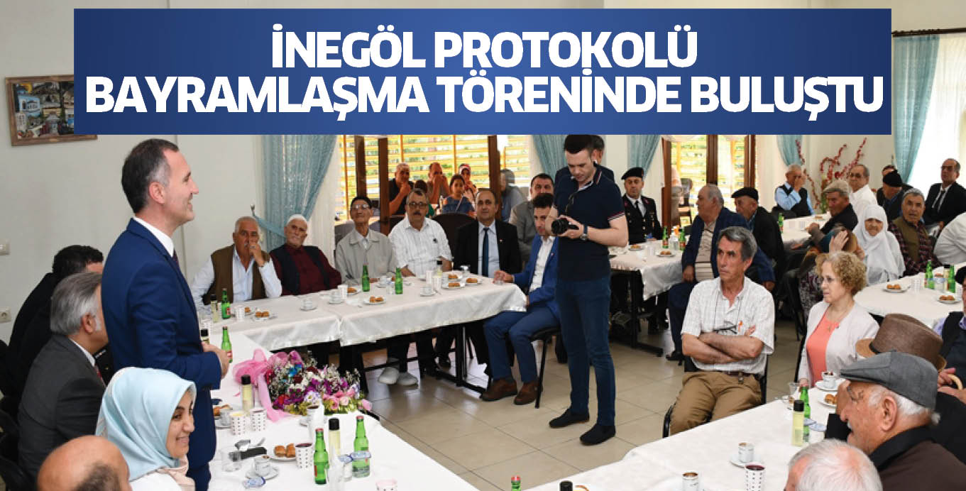 İNEGÖL PROTOKOLÜ BAYRAMLAŞMA TÖRENİNDE BULUŞTU