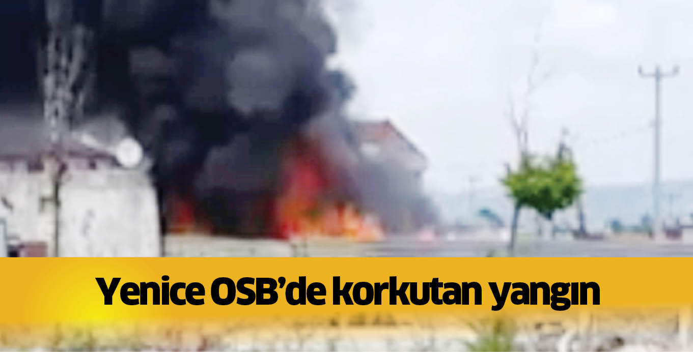 Yenice OSB’de korkutan yangın