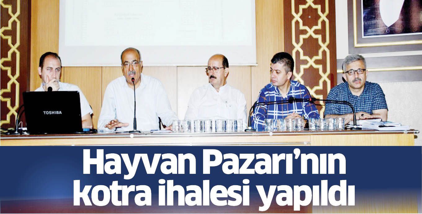 Hayvan Pazarı’nın kotra ihalesi yapıldı