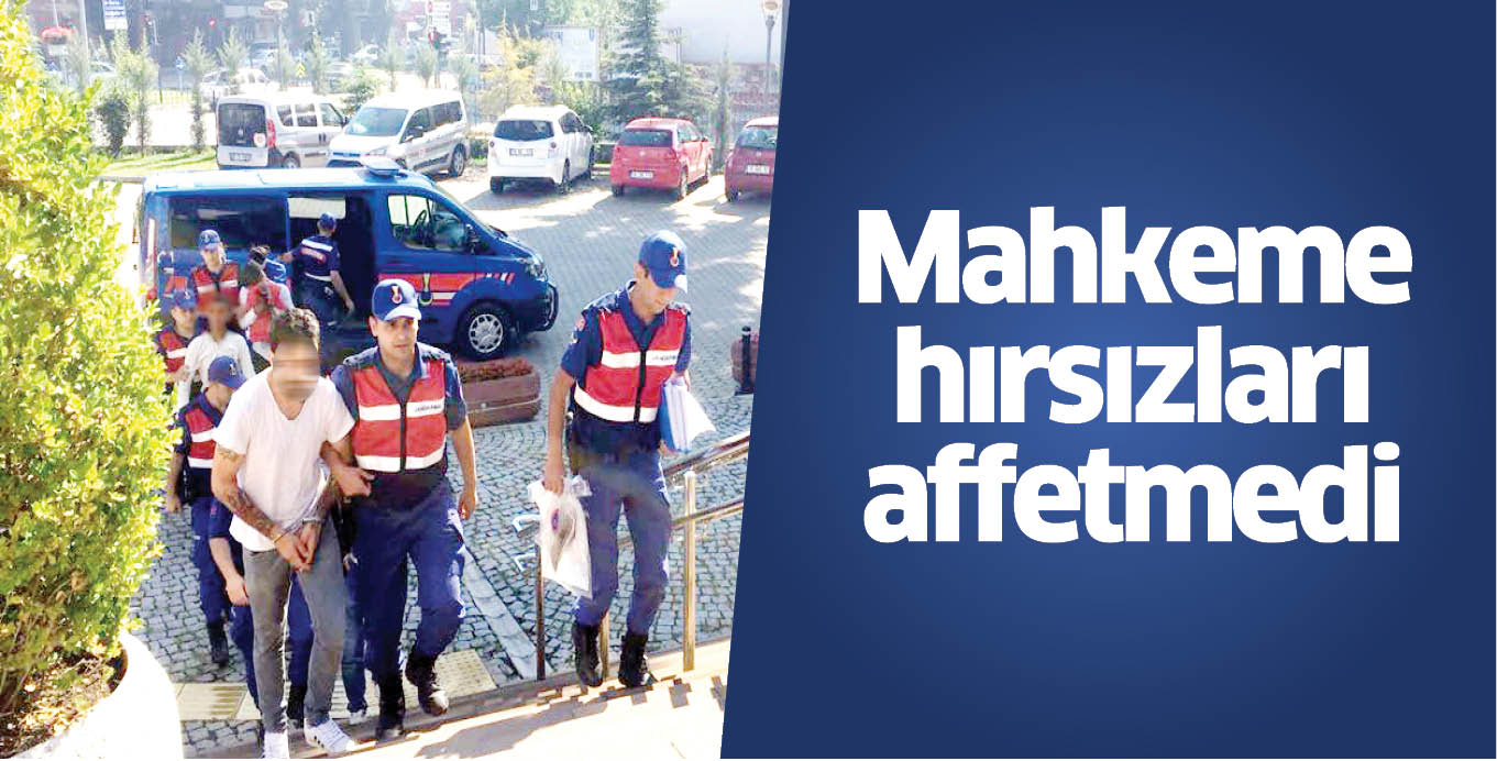 Mahkeme hırsızları affetmedi
