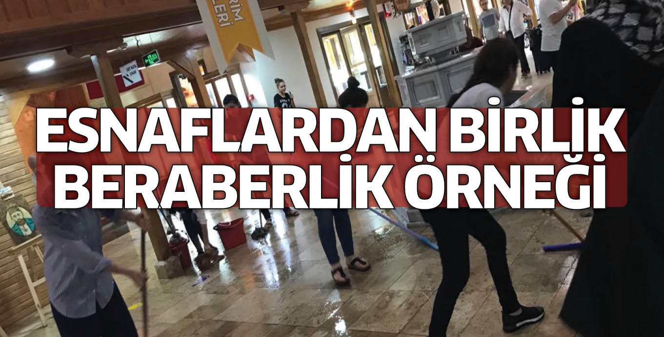 ESNAFLARDAN BİRLİK BERABERLİK ÖRNEĞİ