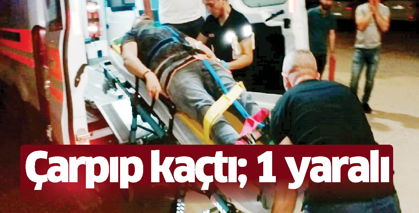 Çarpıp kaçtı; 1 yaralı