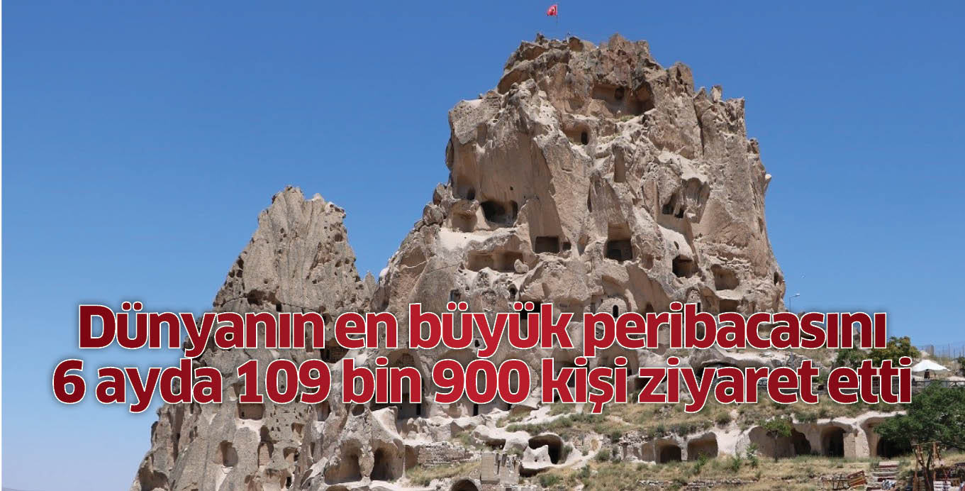 Dünyanın en büyük peribacasını 6 ayda 109 bin 900 kişi ziyaret etti