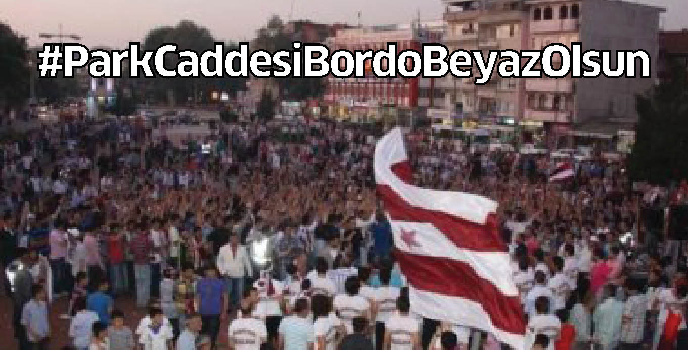 #ParkCaddesiBordoBeyazOlsun