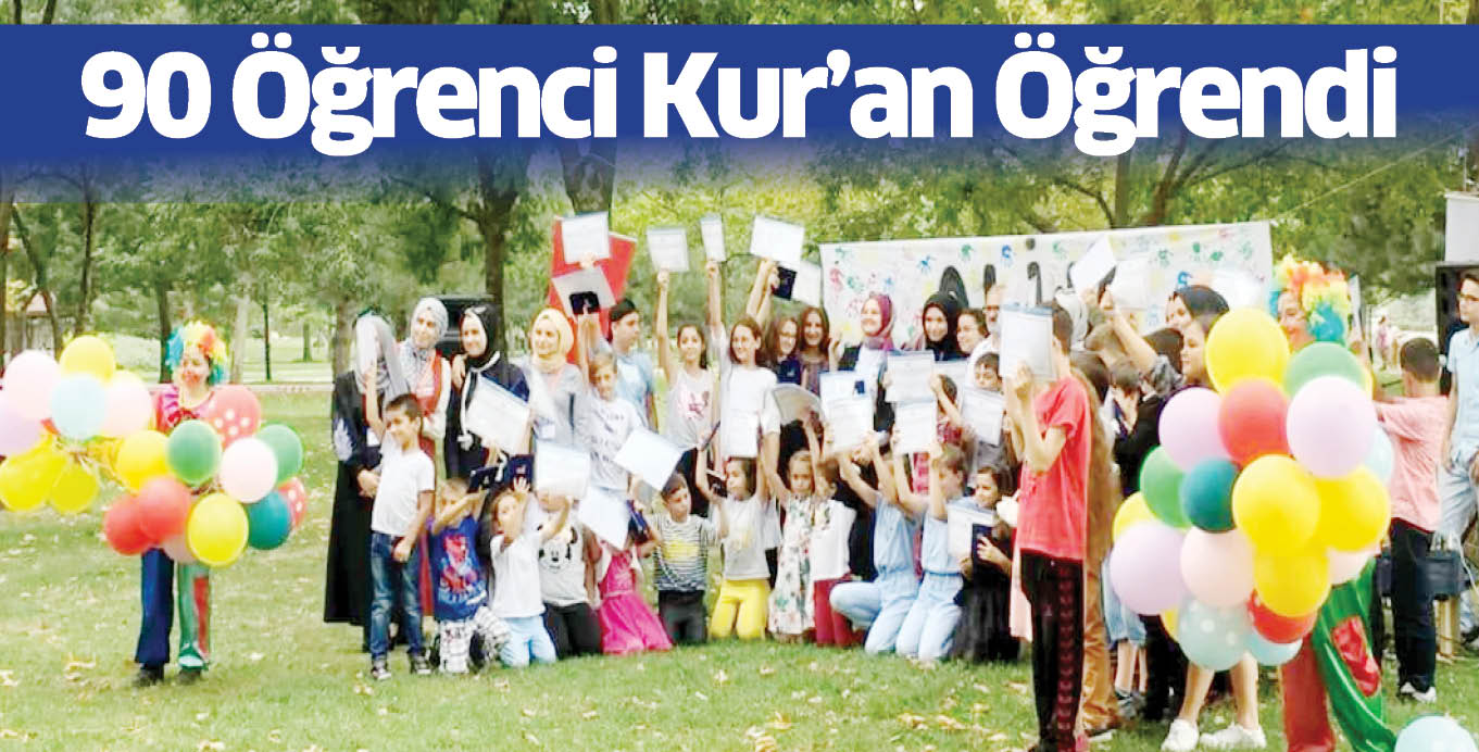 90 Öğrenci Kur’an Öğrendi