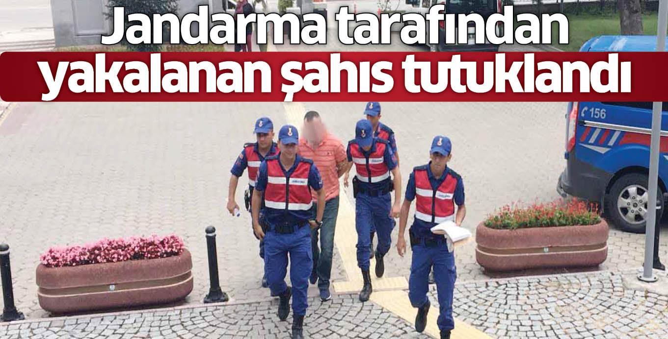 Jandarma tarafından yakalanan şahıs tutuklandı