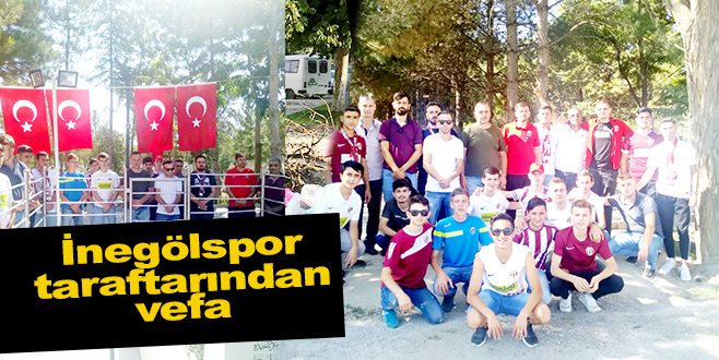 İnegölspor taraftarından vefa