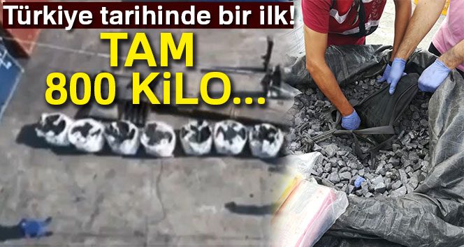 Türkiye tarihinde bir ilk; 800 kilogram kokain ele geçirildi