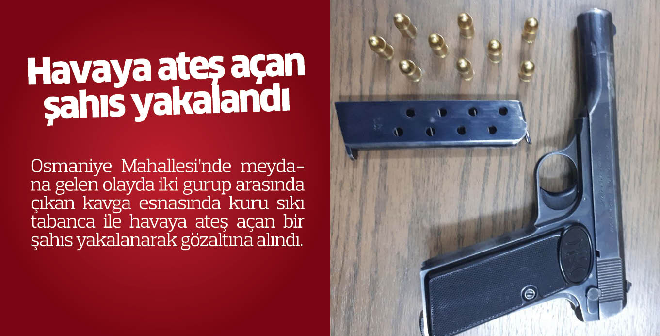 Havaya ateş açan şahıs yakalandı