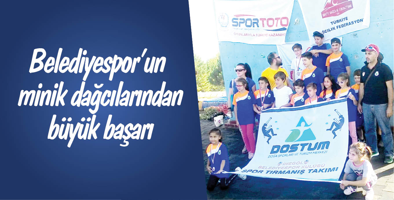 Belediyespor’un minik dağcılarından büyük başarı
