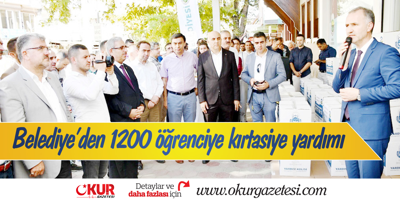 Belediye’den 1200 öğrenciye kırtasiye yardımı
