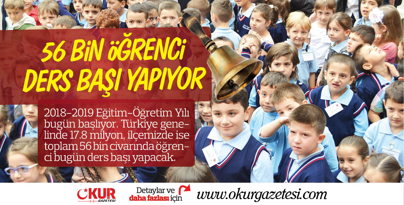 56 BiN öĞRENCi  DERS BAŞI YAPIYOR