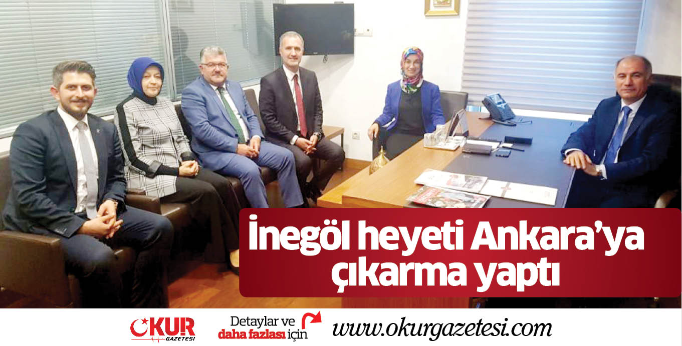 İnegöl Belediye Başkanı Alper Taban, Ak Parti İlçe Başkanı Mustafa Ersan, Gençlik Kolları İlçe Başkanı Selim Emre Aydın ve Kadın Kolları İlçe Başkanı Esra Leblebici ile birlikte Ankara’ya çıkarma yaptı.