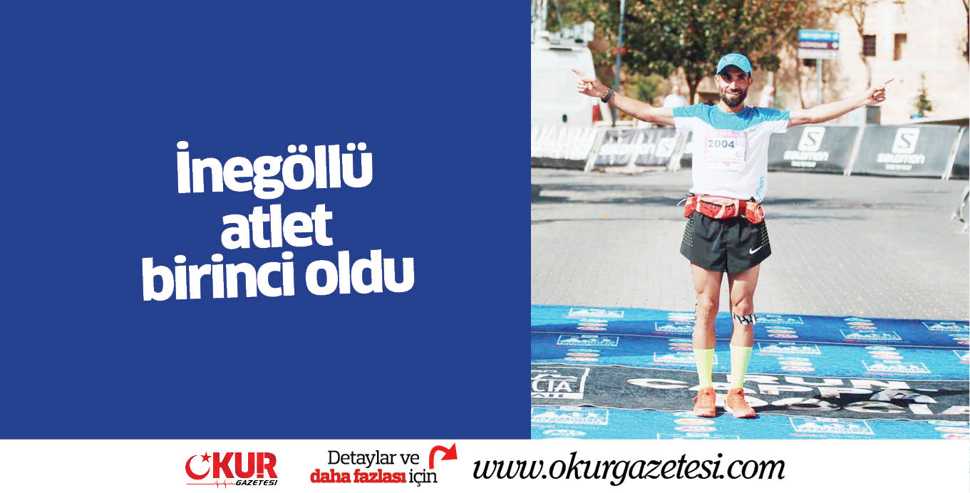 İnegöllü atlet birinci oldu