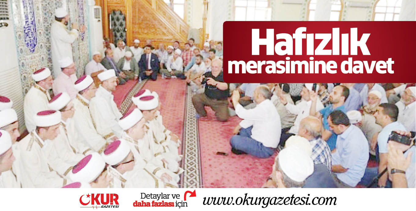 Hafızlık merasimine davet
