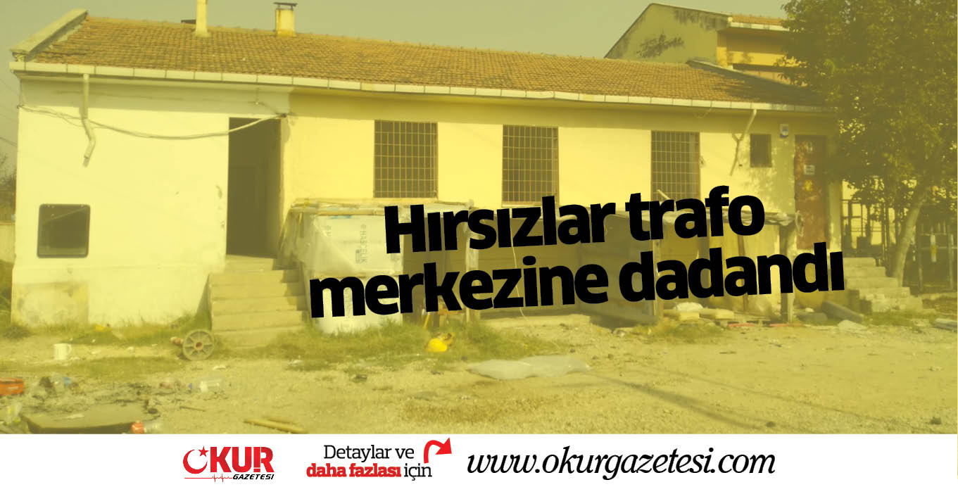 Hırsızlar trafo merkezine dadandı