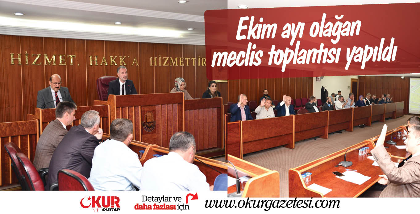 Ekim ayı olağan meclis toplantısı yapıldı