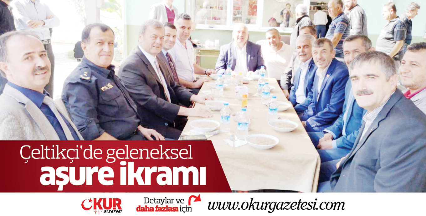 Çeltikçi’de geleneksel aşure ikramı