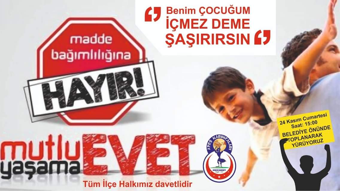 Bağımlılığa dikkat çekmek için yürüyecekler