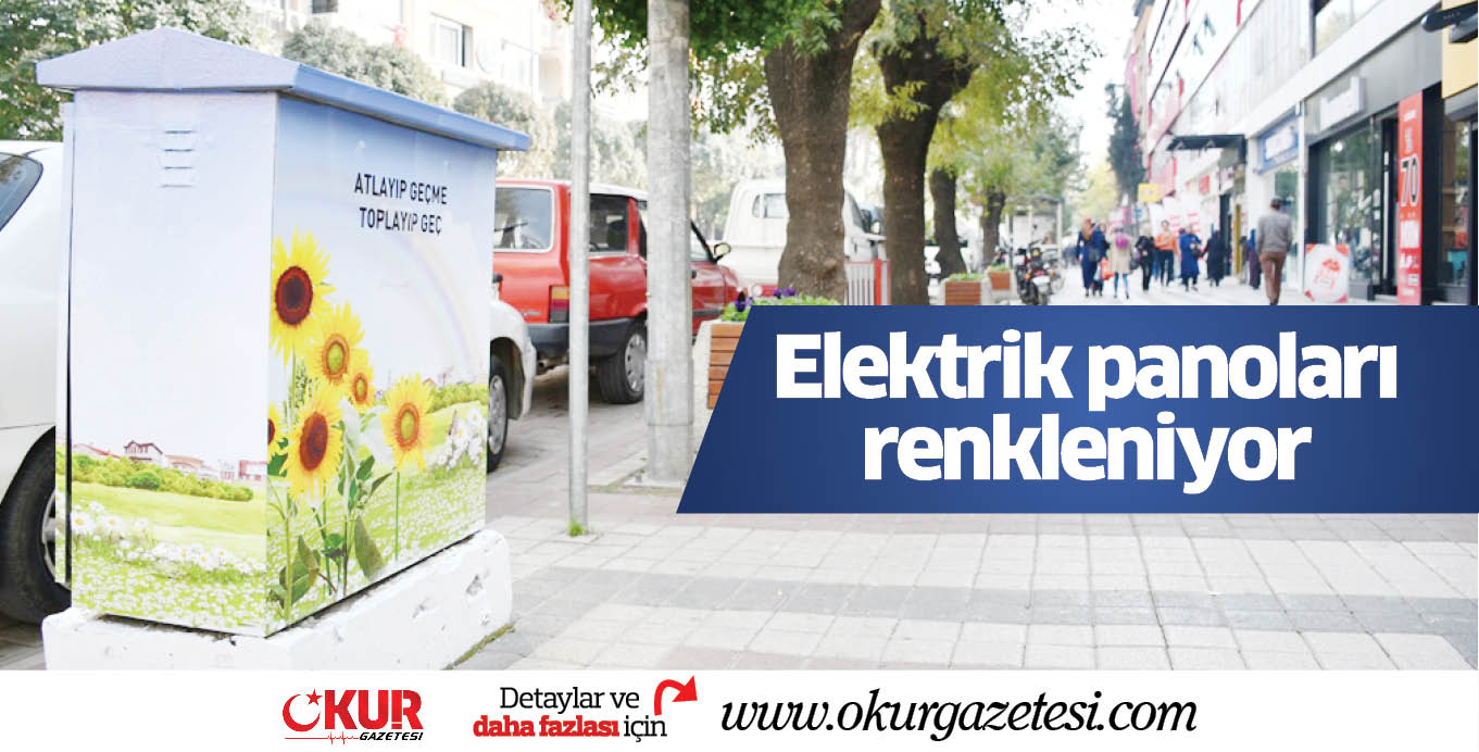 Elektrik panoları renkleniyor