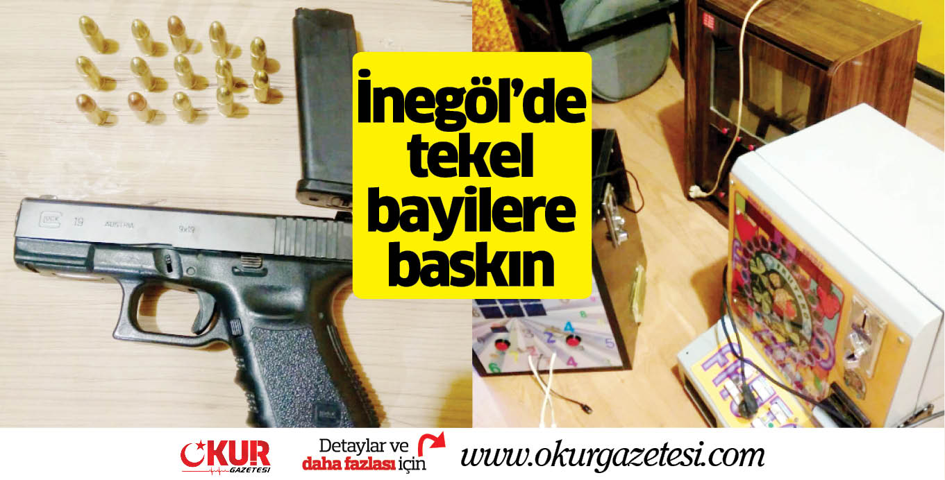 İnegöl’de tekel bayilere baskın