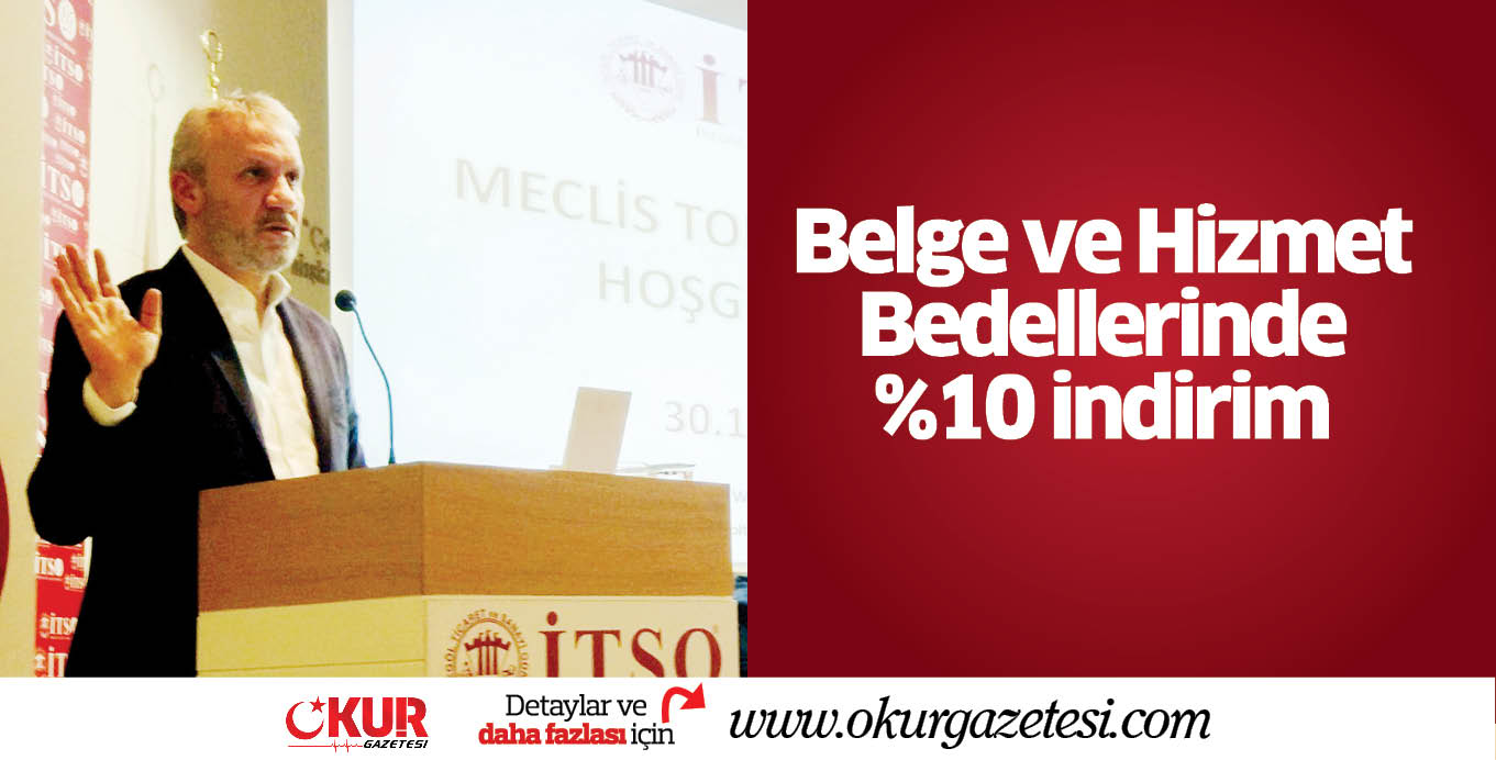 Belge ve Hizmet Bedellerinde %10 indirim