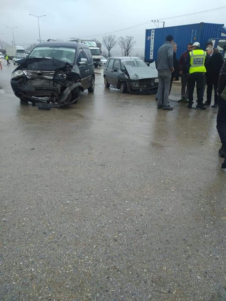 İnegöl’de korkutan kaza