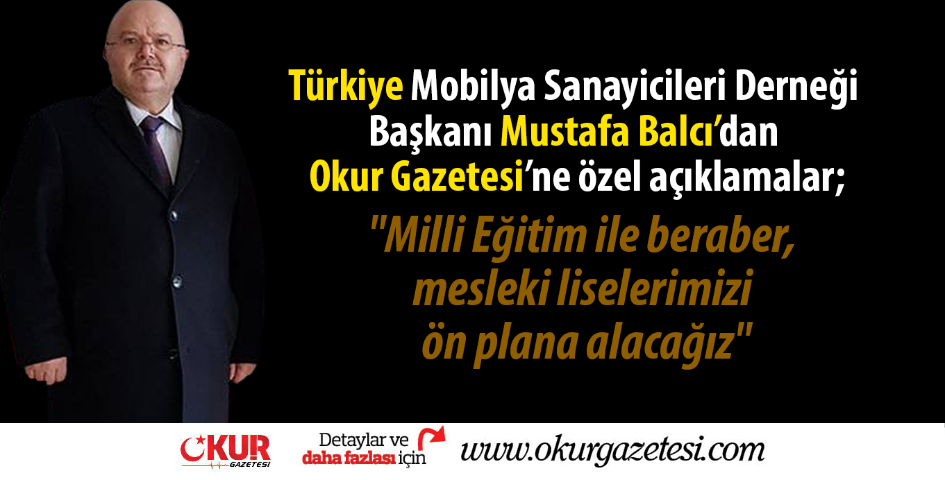 “Milli Eğitim ile beraber, mesleki liselerimizi ön plana alacağız”