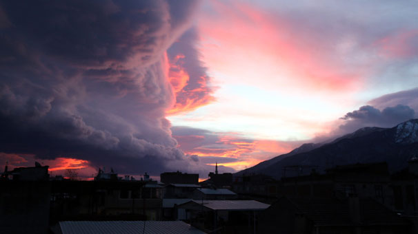 Gece başladı, Sabah ortaya bu görüntü çıktı